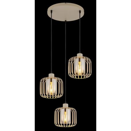 Globo - Taklampa med sladd 3xE27/40W/230V