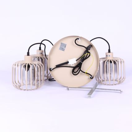 Globo - Taklampa med sladd 3xE27/40W/230V