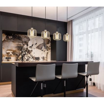 Globo - Taklampa på kabel 4xE27/40W/230V