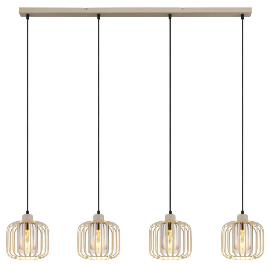 Globo - Taklampa på kabel 4xE27/40W/230V