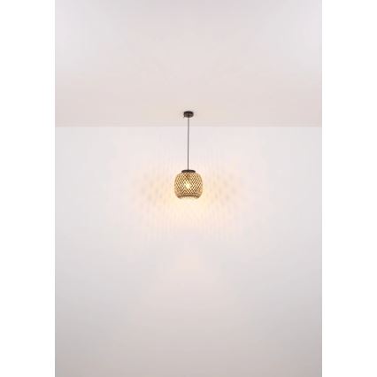 Globo 15766H1 - Ljuskrona med textilsladd COLLY 1xE27/15W/230V diameter 30 cm