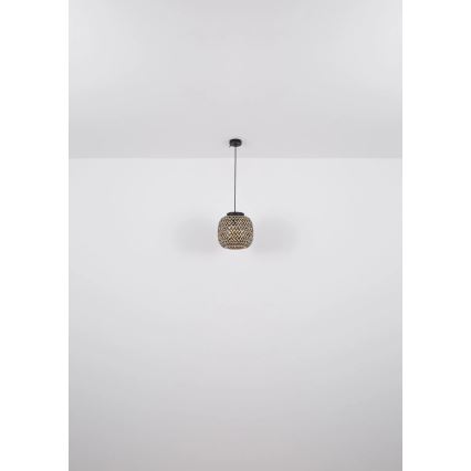Globo 15766H1 - Ljuskrona med textilsladd COLLY 1xE27/15W/230V diameter 30 cm