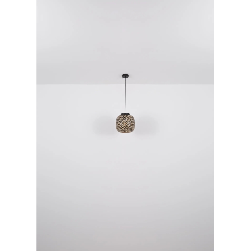 Globo 15766H1 - Ljuskrona med textilsladd COLLY 1xE27/15W/230V diameter 30 cm