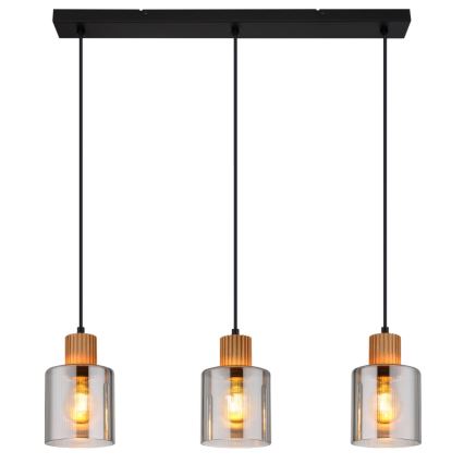 Globo - Hänglampa med kabel 3xE27/25W/230V
