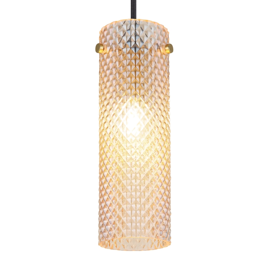 Globo - Ljuskrona med textilsladd 1xE14/40W/230V