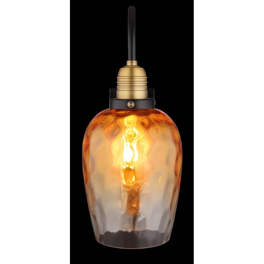 Globo - Vägglampa 1xE27/60W/230V orange