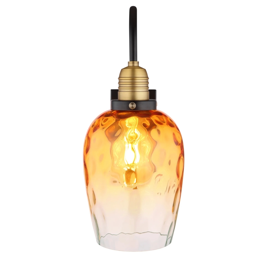 Globo - Vägglampa 1xE27/60W/230V orange