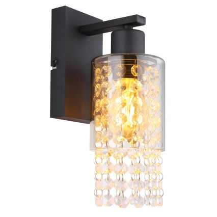 Globo - Vägglampa 1xE27/40W/230V svart