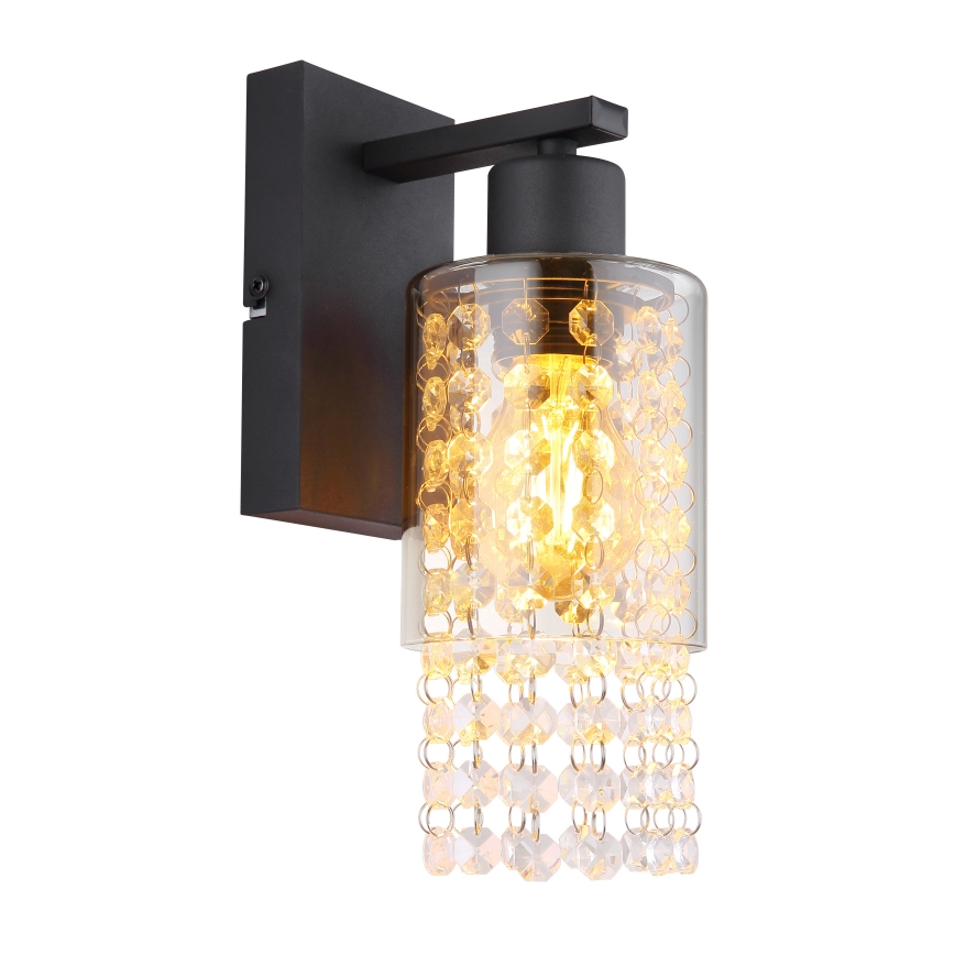 Globo - Vägglampa 1xE27/40W/230V svart