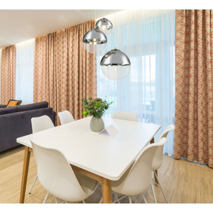 Globo - Ljuskrona med textilsladd 3xE27/40W/230V diameter 51 cm