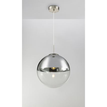 Globo - Ljuskrona med textilsladd 1xE27/40W/230V