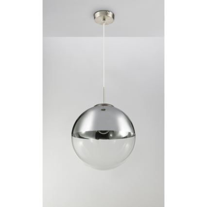Globo - Ljuskrona med textilsladd 1xE27/40W/230V
