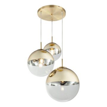 Globo 15855-3 - Ljuskrona med snöre VARUS 3xE27/40W/230V