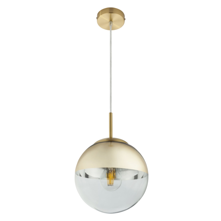 Globo - Ljuskrona med textilsladd 1xE27/40W/230V diameter 20 cm