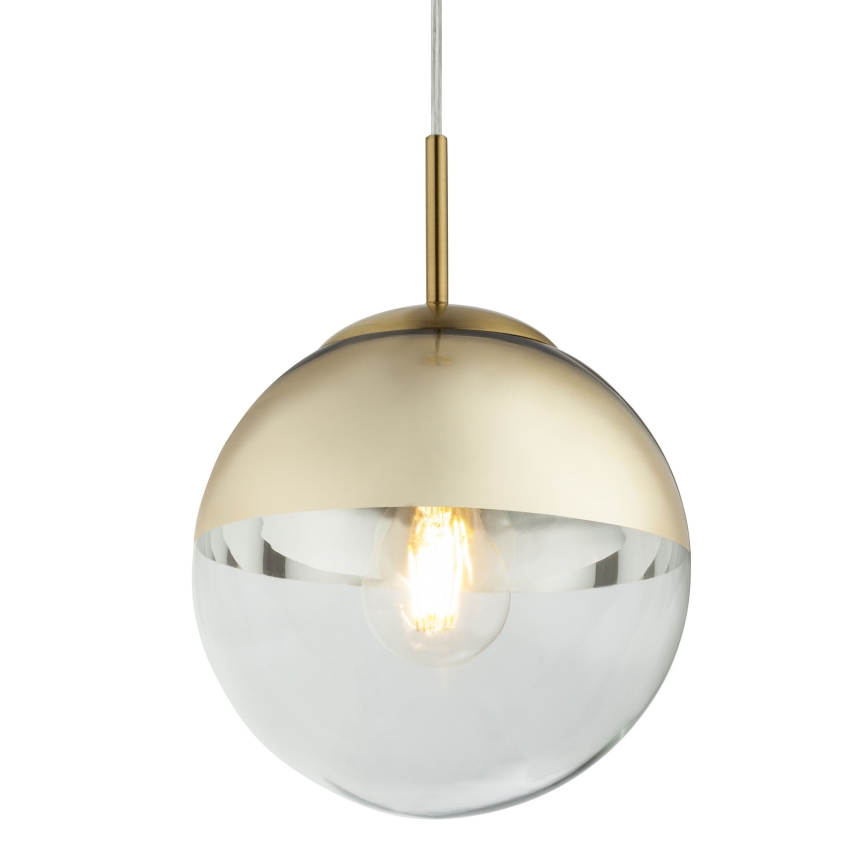 Globo - Ljuskrona med textilsladd 1xE27/40W/230V diameter 20 cm