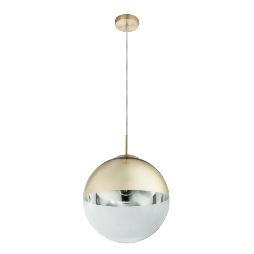 Globo - Ljuskrona med textilsladd 1xE27/40W/230V diameter 30 cm