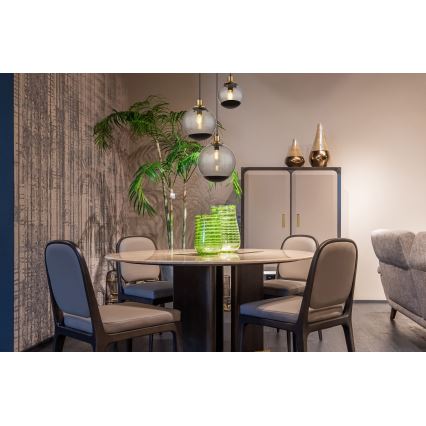 Globo - Ljuskrona med textilsladd 3xE27/40W/230V