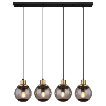 Globo - Ljuskrona med textilsladd 4xE27/25W/230V
