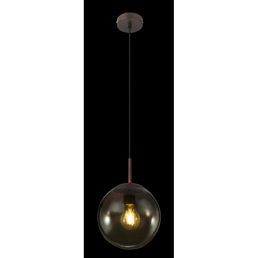 Globo - Ljuskrona med textilsladd 1xE27/40W/230V diameter 20 cm