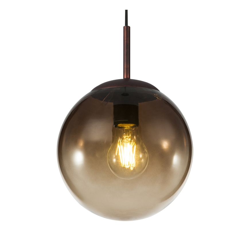 Globo - Ljuskrona med textilsladd 1xE27/40W/230V diameter 20 cm