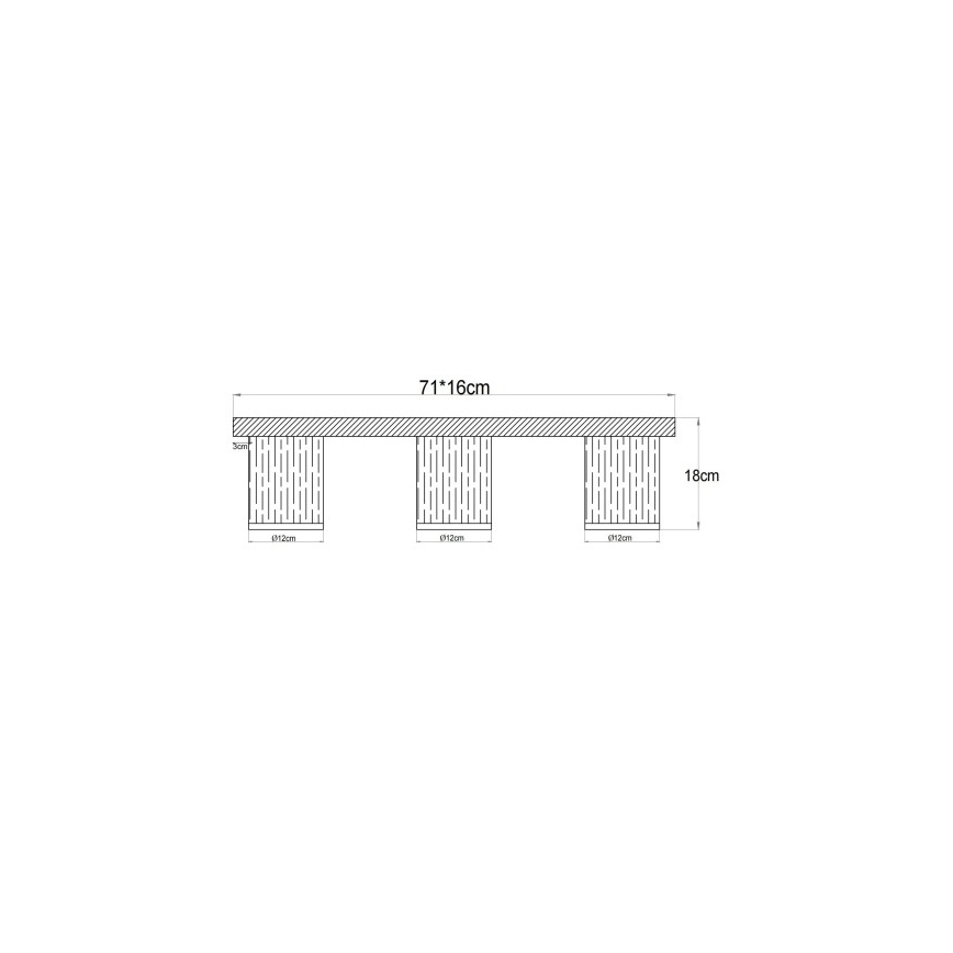 Globo - Taklampa 3xE27/40W/230V