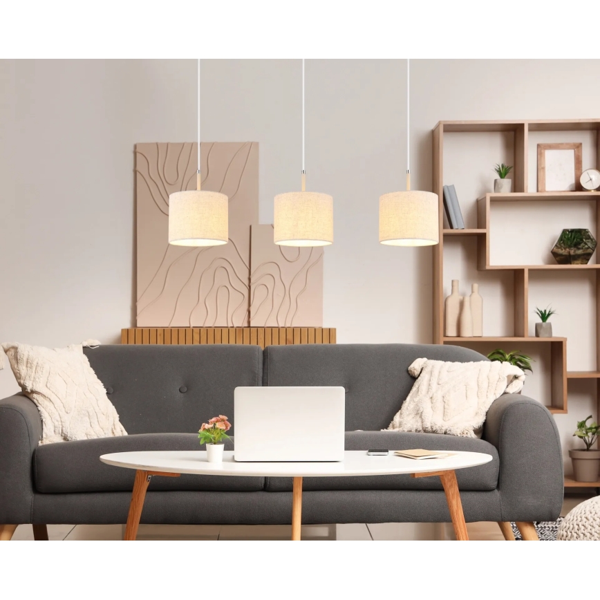 Globo - Hänglampa med sladd, 3xE27/40W/230V