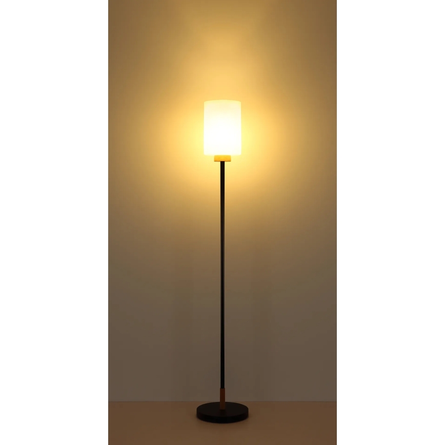 Globo - Golvlampa 1xE27/60W/230V svart/vit