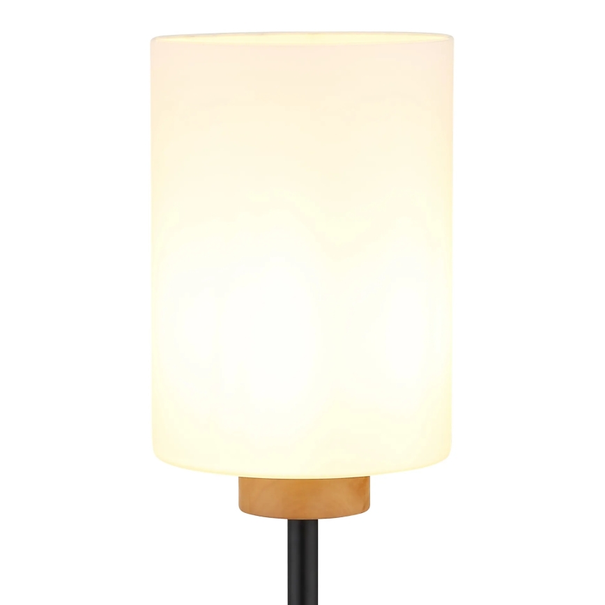 Globo - Golvlampa 1xE27/60W/230V svart/vit