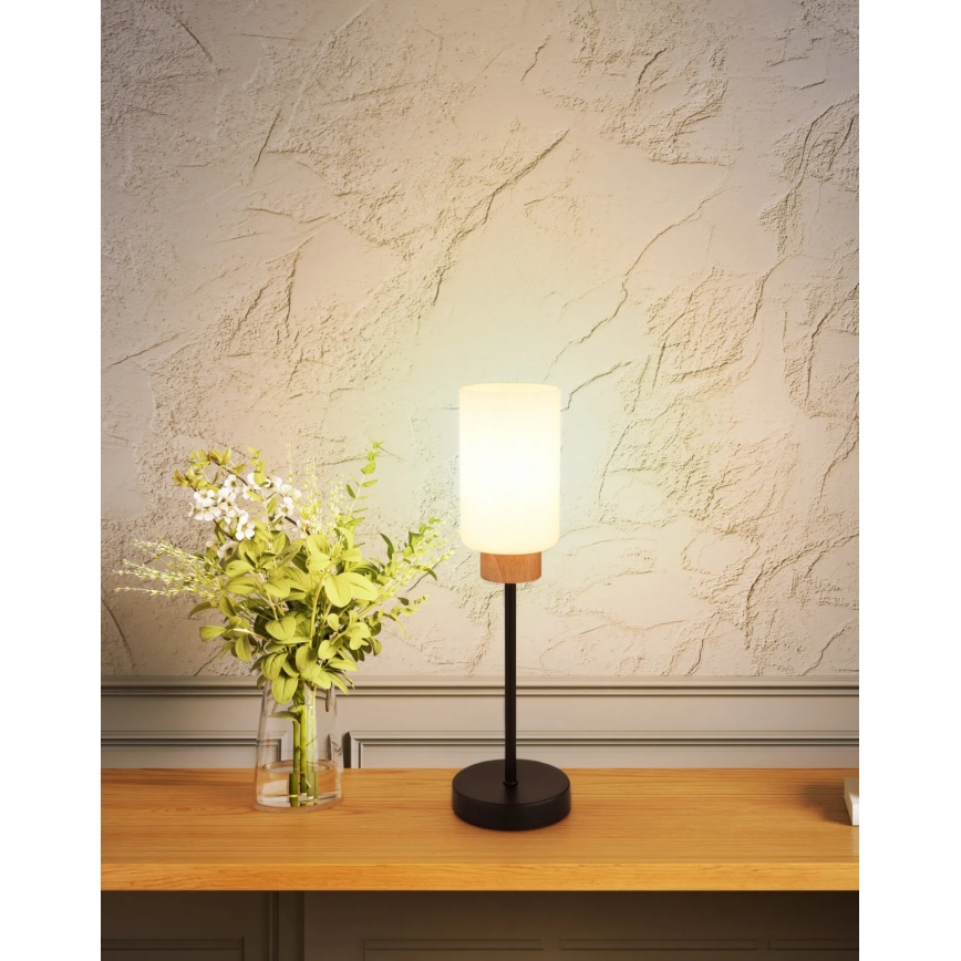 Globo - Bordslampa 1xE27/60W/230V svart/vit