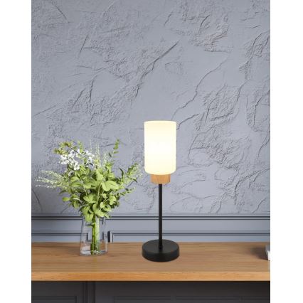 Globo - Bordslampa 1xE27/60W/230V svart/vit