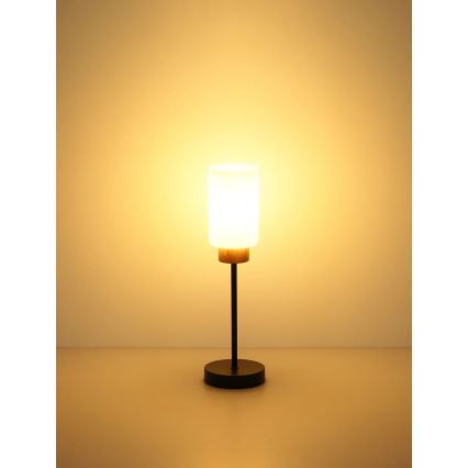 Globo - Bordslampa 1xE27/60W/230V svart/vit