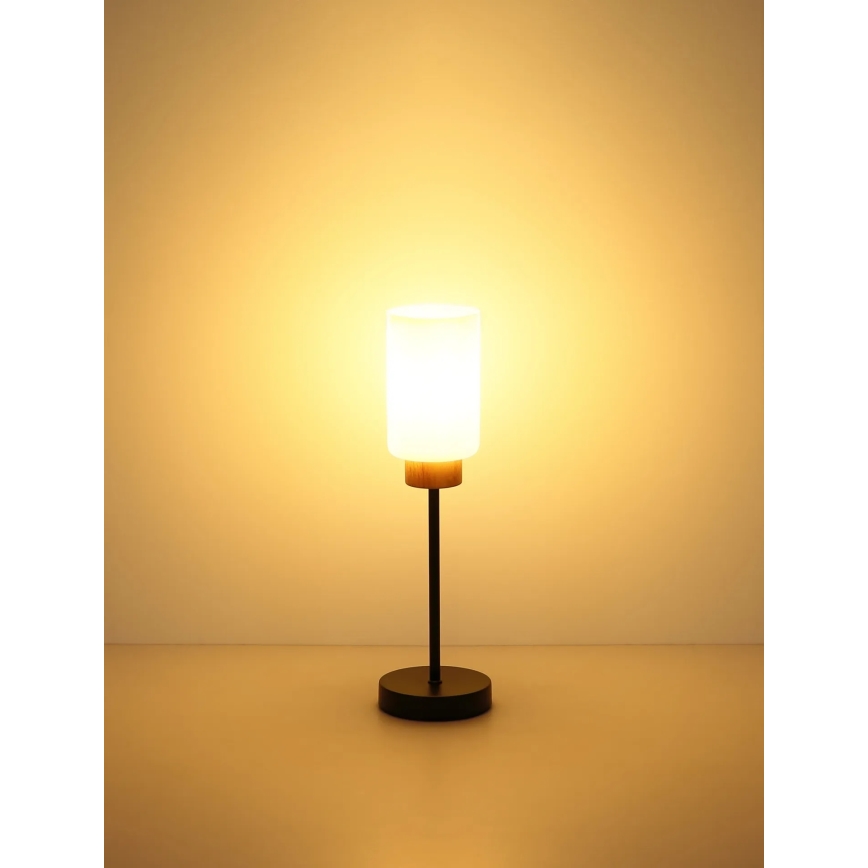 Globo - Bordslampa 1xE27/60W/230V svart/vit