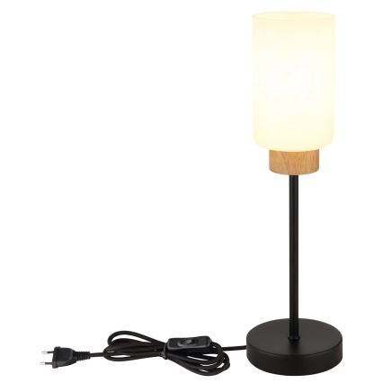 Globo - Bordslampa 1xE27/60W/230V svart/vit