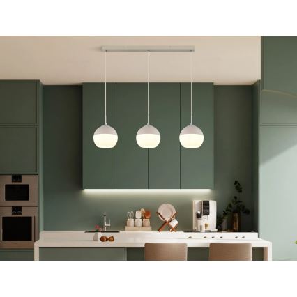 Globo - Taklampa med vajer 3xE27/60W/230V