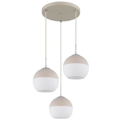 Globo - Takpendel på kabel 3xE27/60W/230V
