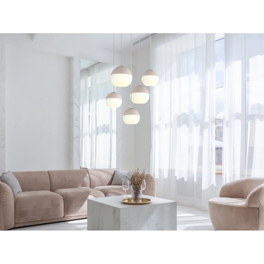 Globo - Takpendel med kabel 5xE27/60W/230V