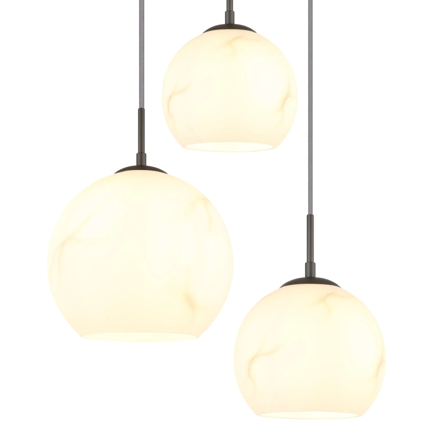 Globo - Pendellampa med vajer 5xE27/60W/230V Ø 75 cm