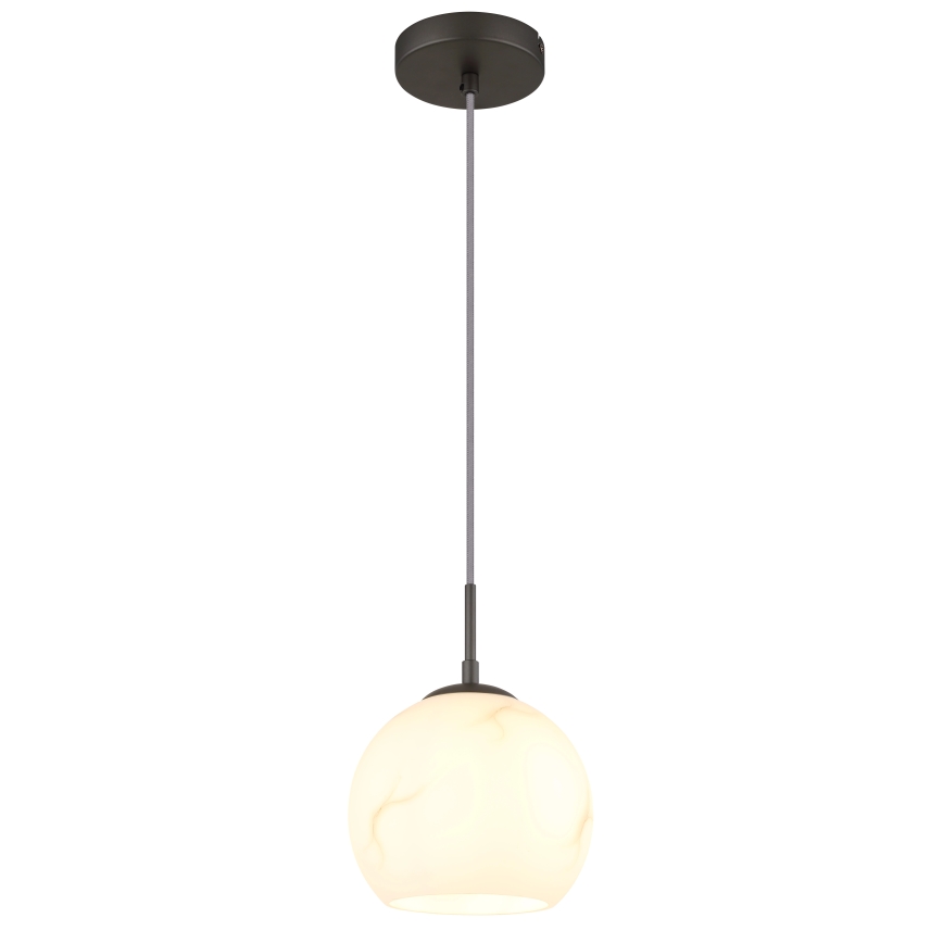 Globo - Takpendel på vajer 1xE27/60W/230V Ø 20 cm
