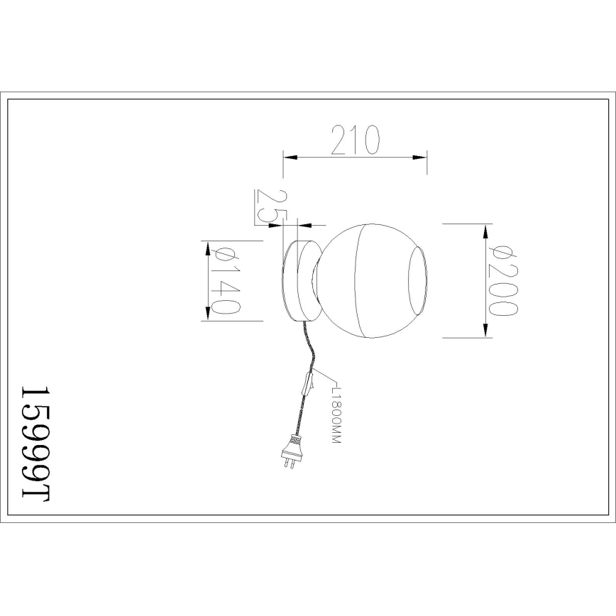 Globo - Bordslampa 1xE27/60W/230V