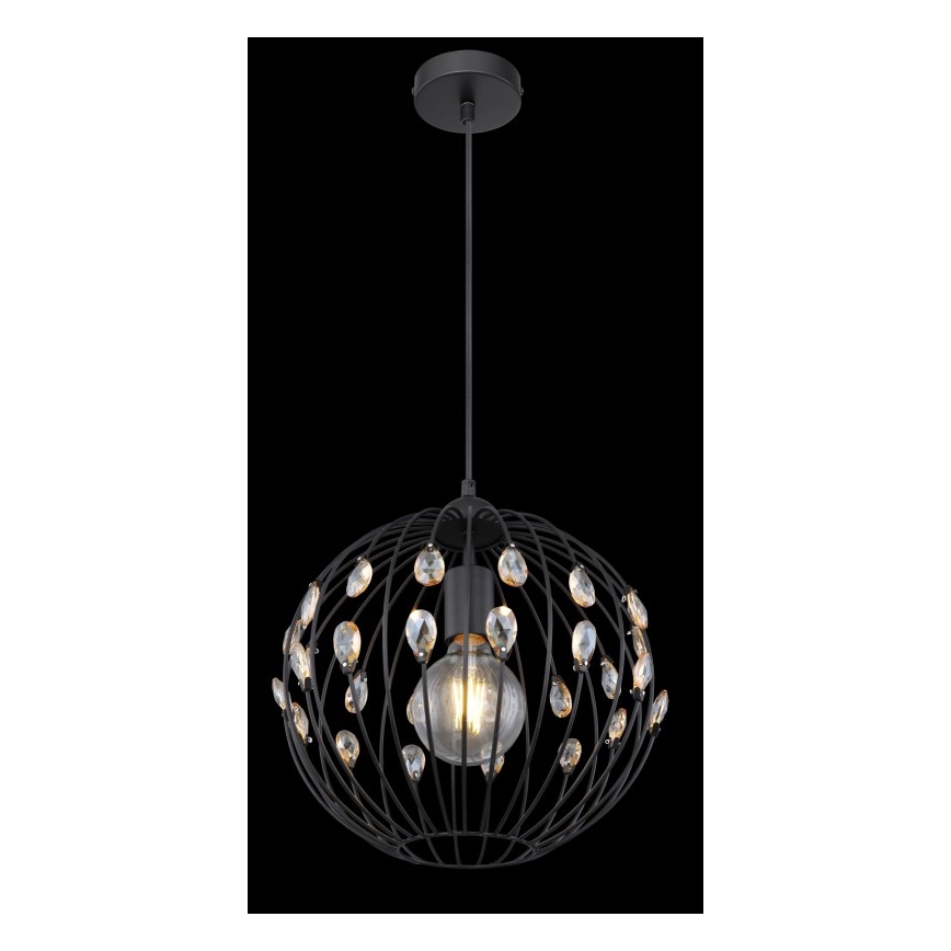 Globo - Takpendel på vajer 1xE27/60W/230V Ø 30 cm
