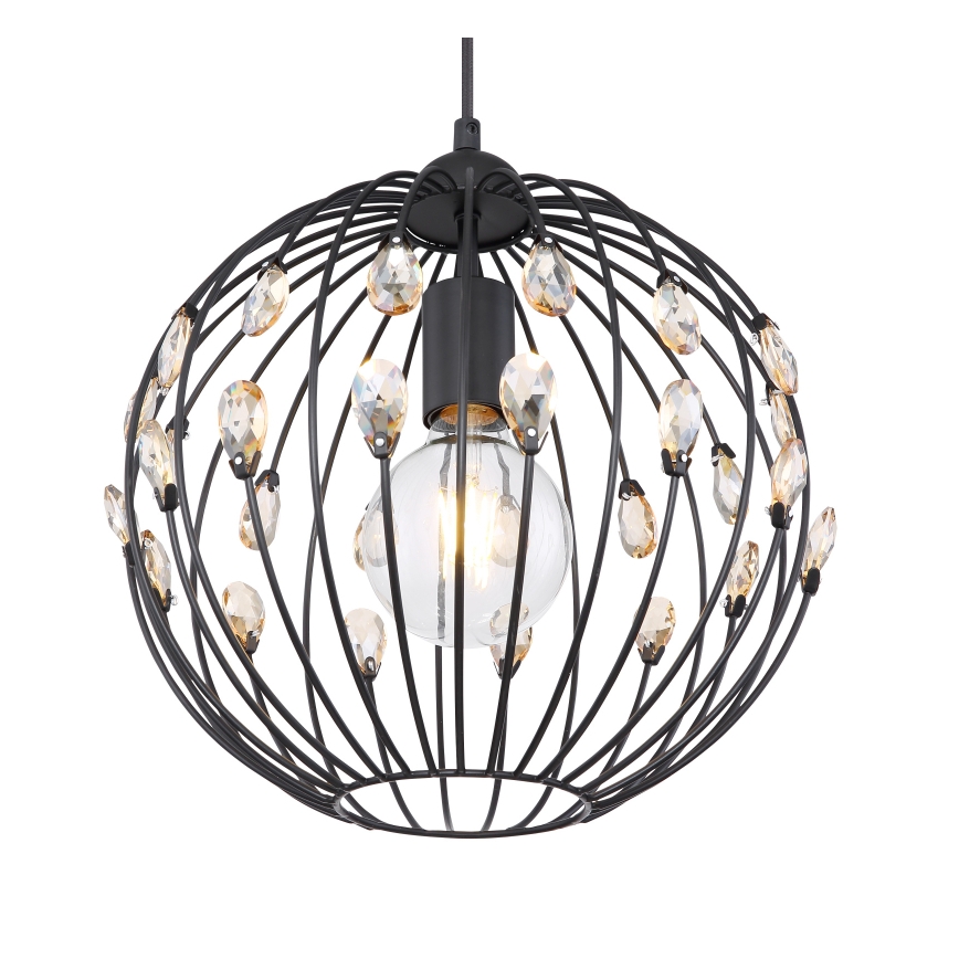 Globo - Takpendel på vajer 1xE27/60W/230V Ø 30 cm