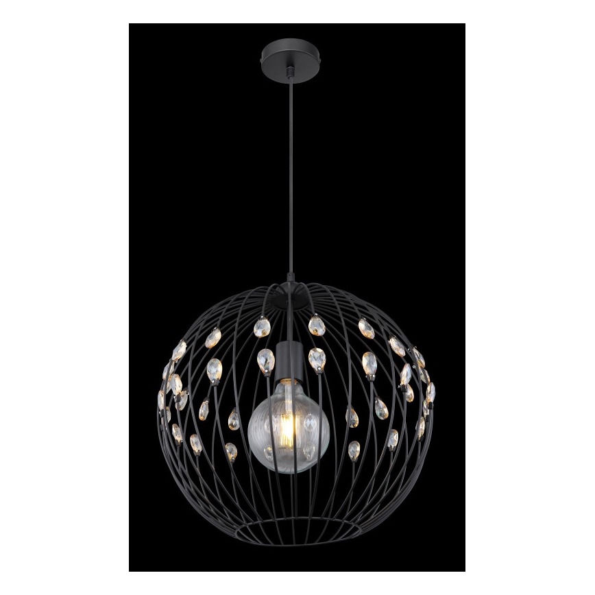 Globo - Pendellampa med kabel 1xE27/60W/230V Ø 40 cm