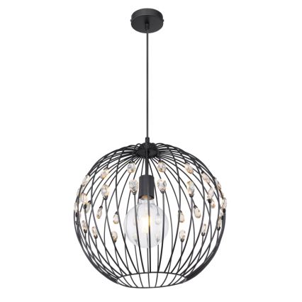 Globo - Pendellampa med kabel 1xE27/60W/230V Ø 40 cm