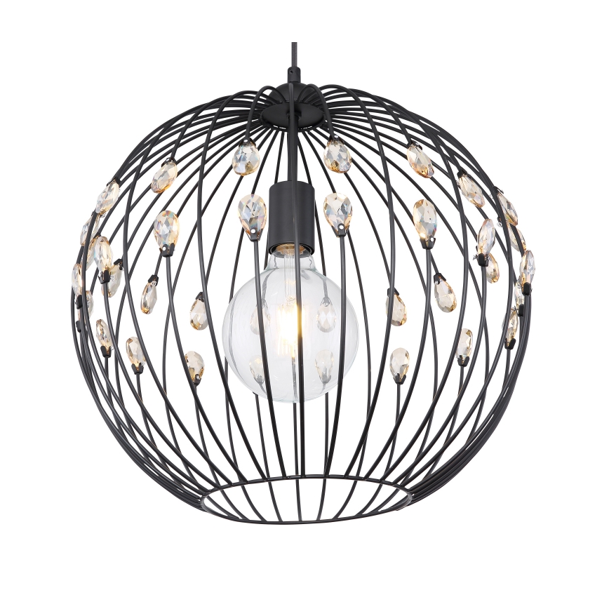Globo - Pendellampa med kabel 1xE27/60W/230V Ø 40 cm