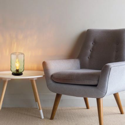 Globo - Bordslampa 1xE27/60W/230V grön