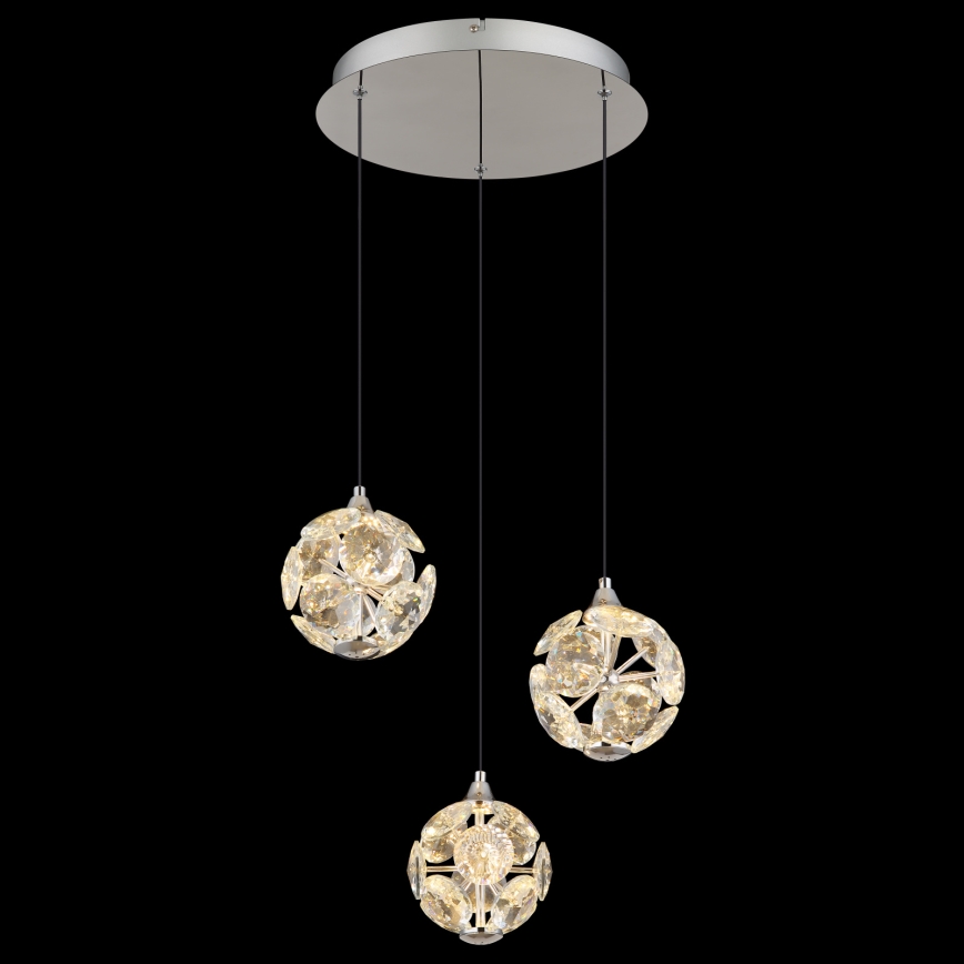 Globo - LED-pendel på vajer LED/24W/230V