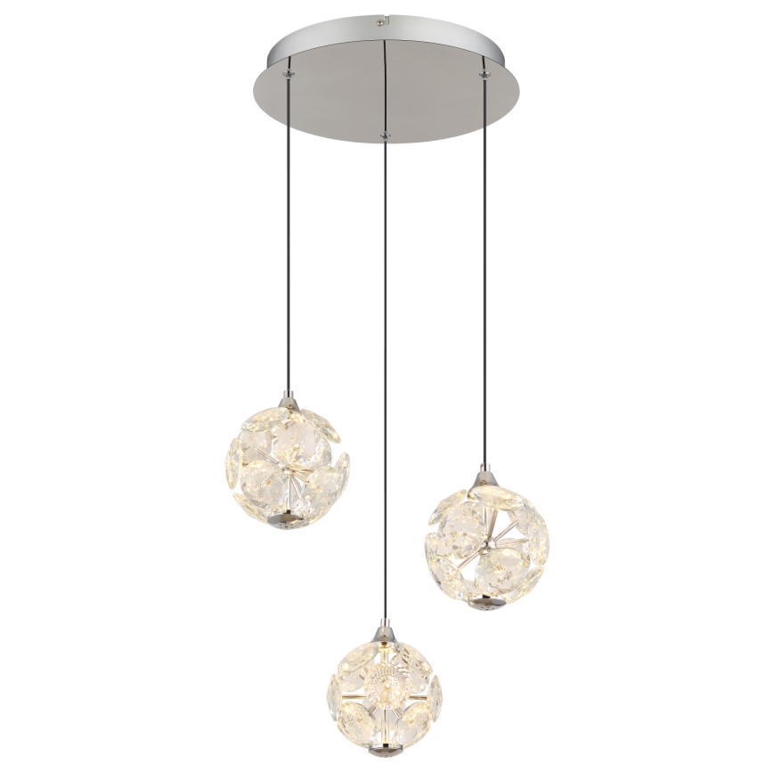 Globo - LED-pendel på vajer LED/24W/230V