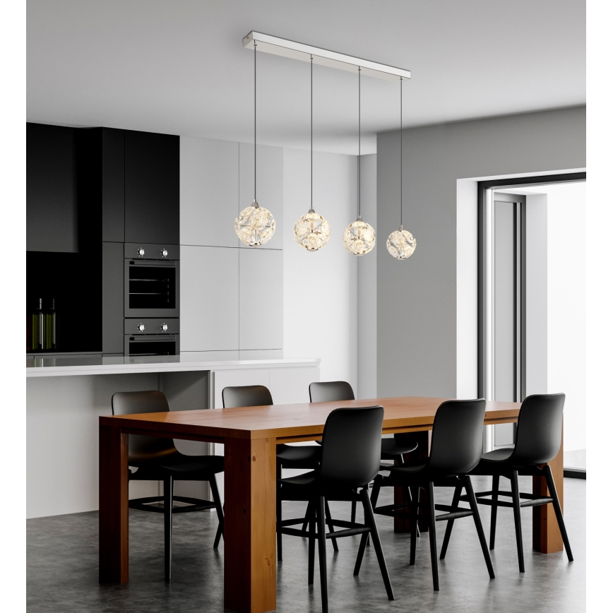 Globo - LED-pendel med vajer LED/32W/230V