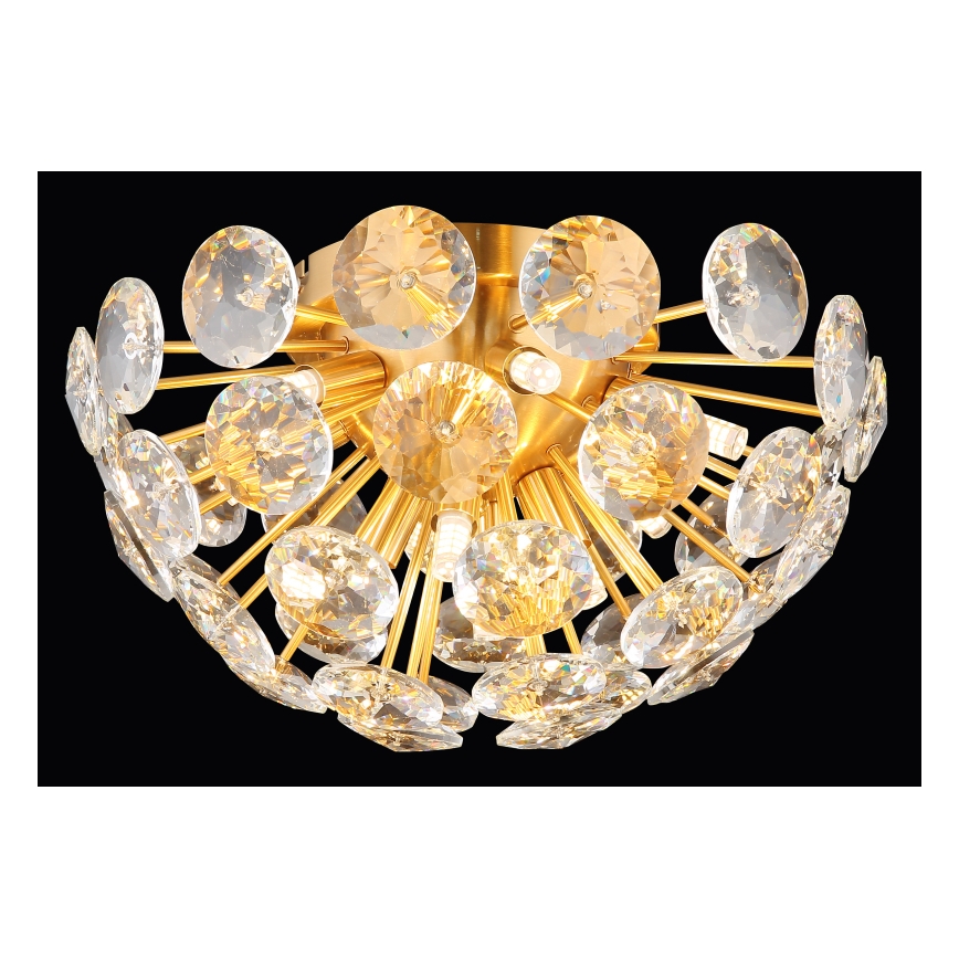 Globo - Taklampa 10xG9/7W/230V guld diameter 39 cm