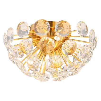 Globo - Taklampa 10xG9/7W/230V guld diameter 39 cm